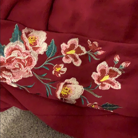 Long Sleeve Embroidered Dress - Picture 3 of 4